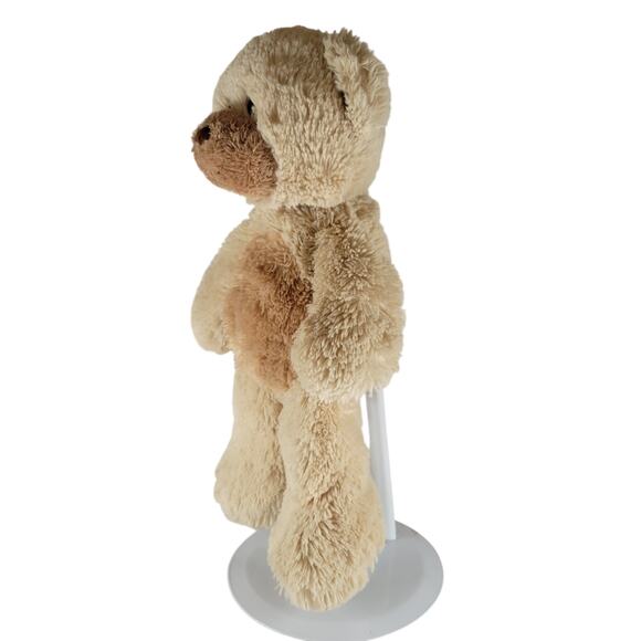 Plush Teddy Bear 14" Cream Tan Stuffed Animal Soft Toy 2015 Ty Inc Stuffy Plushy - Picture 2 of 13